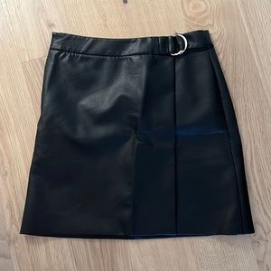 Ted Baker faux leather mini skirt